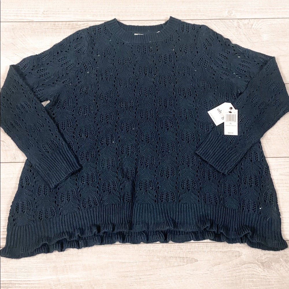 ohmg Navy Sweater (NWT)